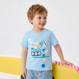 Kid Baby Boys Short Sleeve Top Cartoon Printing T-Shirt