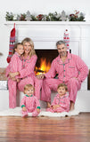 Family Christmas Parent-Child Suit Striped Pajamas Loungewear