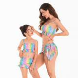 Parent-child Swimsuit Woman, New Beauty Fish Scales Sexy Bikini, Swimsuit Party