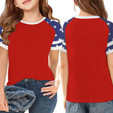 American Independence Day Kid Boy Girl Crew Neck Loose T-shirt