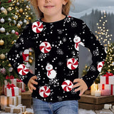 New Girls Cute Casual Fashion High Quality Christmas Women's Long Sleeves