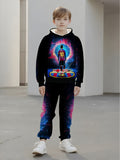 Children's Hooded Sweater Set Children's Casual Set