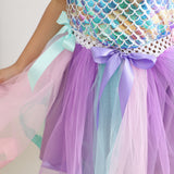 Kid Baby Girl Princess Mermaid Bow Tutu Dresses