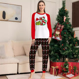 Family Matching Monster Letters Christmas Parent-child Loungewear Pajama Set