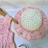 Kid Baby Girl Suit Cute Bow Embroidered Sleeveless Top Shorts 2 Pcs Set