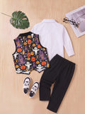 2-6T Kid Boy Halloween Party Performance Suit 3 Pcs Set