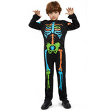 Halloween Costumes Boys Colored Skulls Skeleton Onesies Themed Party Campus