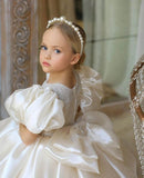 Kid Baby Girl Flower Girl Fluffy Yarn Wedding Birthday Dress