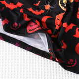 Halloween Kid Girl Long-sleeved Printed Casual Dresses