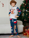 Family Matching Christmas Deer Snowflakes Parent-child Printed Loungewear Pajamas