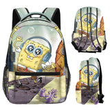 Kid Sponge Anime Printed Backpack Primary School Bag