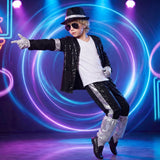 Children's Michael Jackson Costume Set Sequin Costume Halloween Stage Costume