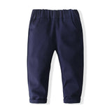 6M-5T Kid Baby Boys Gentleman Long Sleeve Formal Suits 4 Pcs Set