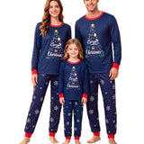 Family Matching Parent-child Pajamas Fashion Crew Neck Print Pajamas Loungewear