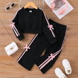 2-8Y Kid Baby Girl Autumn Winter Casual Sports Suit 2 Pcs Set