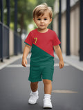 2026 New Sports Style Round Neck Short-sleeved Shorts Set Is Loose and Comfortable