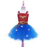 1-6T Kid Baby Girl European American Halloween Role Playing Mesh Dress