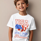 Anniversary Independence Day Commemorative Kid Boys Girls Short Sleeve T-Shirts