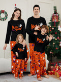 Family Matching Parent-child Halloween Pajamas Long-sleeved  Little Devil Eyes 2 Pcs Set