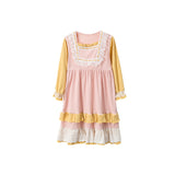 Kid Baby Girls Cotton Spring Autumn Long-sleeved Casual Dresses