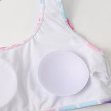 Family Matching Parent-child Single Shoulder Split Swimsuit Three-piece Set