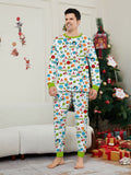 Family Matching Christmas Deer Snowman Snowflake Parent-child Printed Loungewear Pajamas