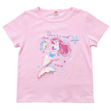 Kid Girl Summer Short-sleeved Mermaid Cotton T-shirt Top