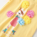 Kid Girls Comfortable Breathable Soft Fashion Cute Cartoon Loose T-shirt