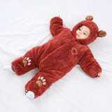 0-24M Baby Newborn Thickened Warm Climbing Cotton-padded Rompers