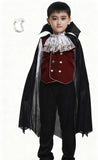 3-8T Kid Boy Halloween Blaster  Masquerade Vampire Cosplay Costume