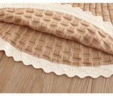 1-6T Kid Baby Girls Autumn Winter Knitted Suit 2 Pcs Set