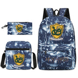 Kid Peripheral Printed Schoolbag 3-piece Leisure Bag Backpack