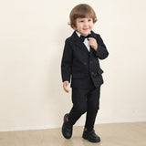 Kid Baby Boy British Spring Suit 3pcs Set