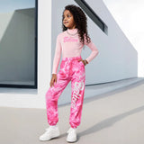 INS Kid Girls Spring Autumn Fashion Tie-dye Long-sleeved Casual Suit 2 Pcs Set