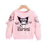 Kid Girl Blocking Stylish Kuromi Shirts Tops