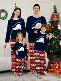 Family Matching Christmas Parent-child Polar Bear Letter Print Pajamas