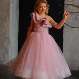 Kid Baby Girl Host Evening Princess Wedding Flower Dresses