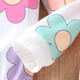 2-8Y Kid Girl Casual Long-sleeved Flower Shirts Top