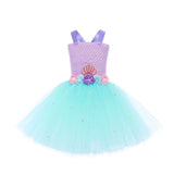 Kid Baby Girls Mermaid Princess Performance Mesh Birthday Dresses