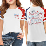 Kid Boy Girl USA Independence Day 250th Anniversary Loose Casual T-shirt Top