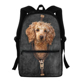 Kid School Dinosaur Sloth Print Student Bag