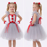 Harry Quinn Clown Cosplay Dress Halloween Masquerade