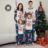 Family Matching Ins Parent-child Christmas Deer Print Home Pajamas