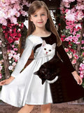 Girls Dress Romantic Color Playful Cartoon Cute Girls Dress