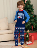 Family Matching Snowman Letters Christmas Parent-child Printed Loungewear Pajamas
