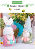 Easter Decorative Rabbit Egg Holding Doll Decoration Gift