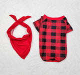 Family Matching Cartoon Plaid Christmas Parent-child Printed Loungewear Pajamas