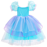 Kid Girl Pommel European American Mermaid  Shell Dresses