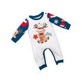 Family Matching Ins Parent-child Christmas Deer Print Home Pajamas