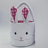 Easter Home Party Egg Hunting Game Basket Rabbit Doll Fabric Basket